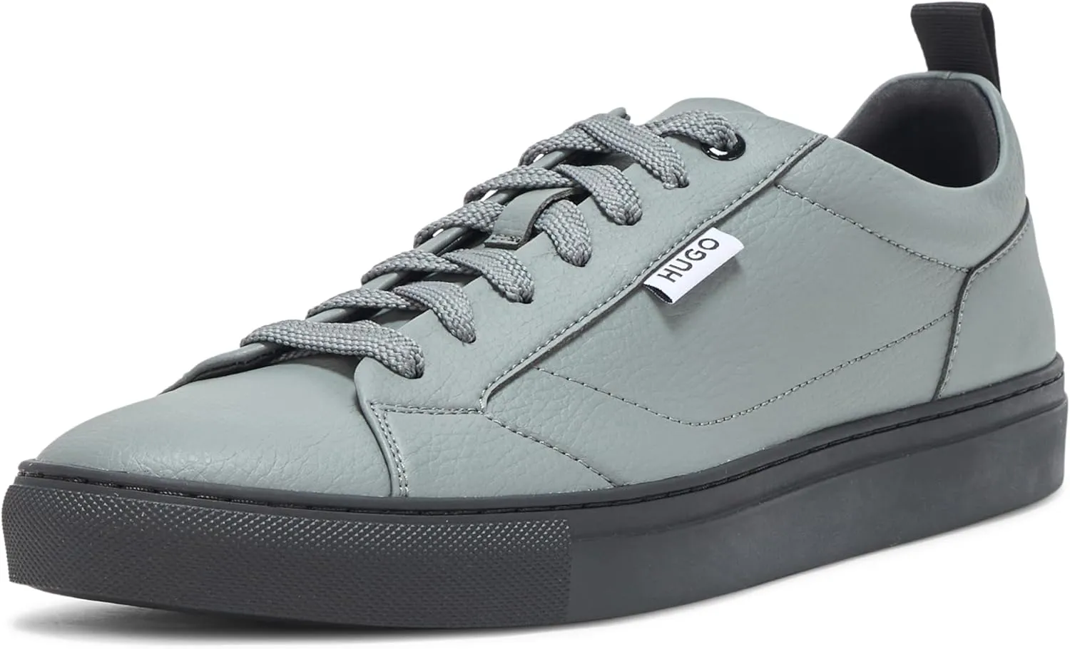 HUGO Men's Morrie Low Cupsole Grainy Sneaker