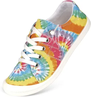 Hxlber Women's Low Top Sneaker - Round Toe Comfort Casual Canvas Shoes Fashion Sneakers for Walking for Women