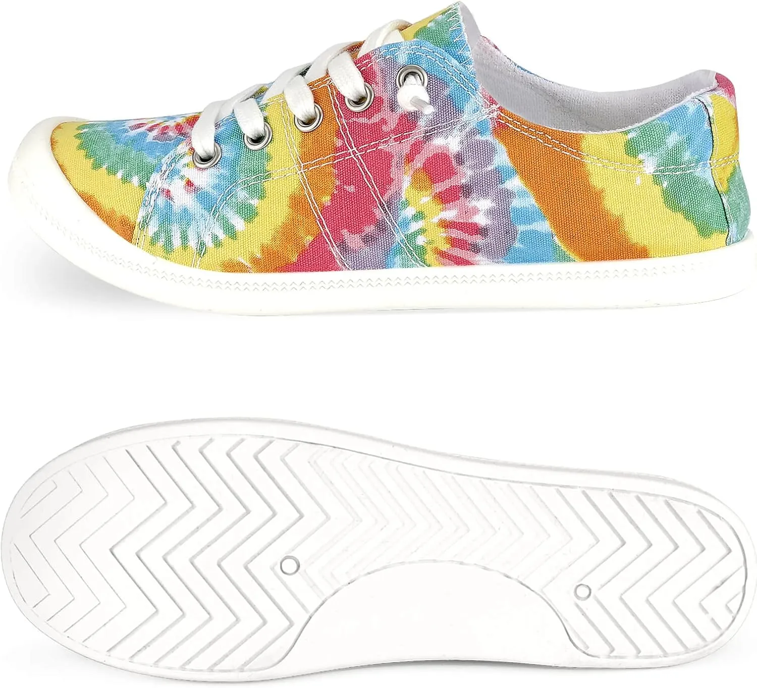 Hxlber Women's Low Top Sneaker - Round Toe Comfort Casual Canvas Shoes Fashion Sneakers for Walking for Women