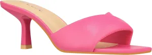 ILLUDE Women’s Low Heel Mules Open Square Toe Slip On Comfortable Cushion Heeled Sandals