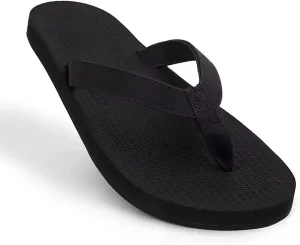 Indosole Men's ESSNTLS Vegan All-Terrain Flip Flops, [Reused Tire Sole, Natural Rubber Arch Support No-slip Footbed, Comfortable ENVRO Strap, Waterproof]