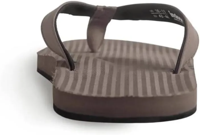 Indosole Men's ESSNTLS Vegan All-Terrain Flip Flops, [Reused Tire Sole, Natural Rubber Arch Support No-slip Footbed, Comfortable ENVRO Strap, Waterproof]