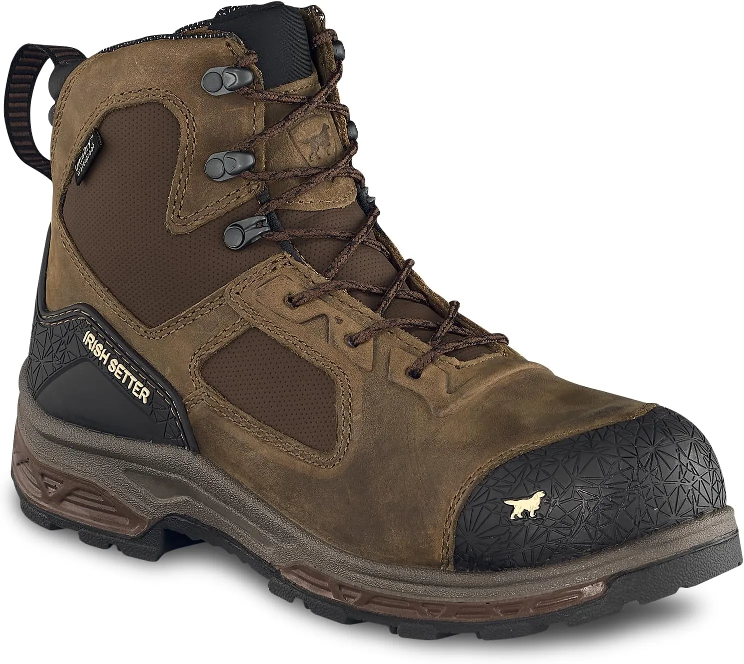 Irish Setter, Kasota, Men’s, 6", Side-Zip, Waterproof, Non-Metallic Safety Toe, Work Boot