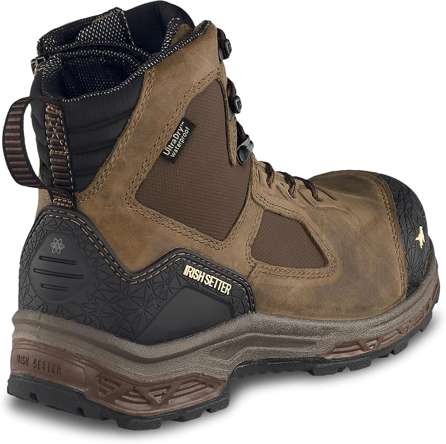 Irish Setter, Kasota, Men’s, 6", Side-Zip, Waterproof, Non-Metallic Safety Toe, Work Boot