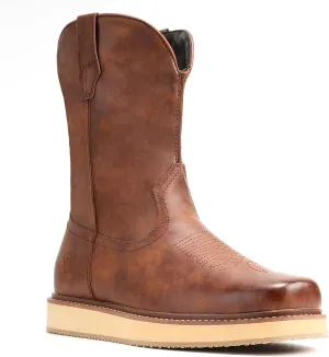 IUV Cowboy Boots For Men Western Boot Durable Fashionable Retro Classic Slip Resistant Work Casual Boots