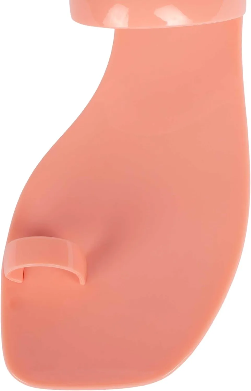 Jeffrey Campbell Darbey-JLL Pink Squared Open Toe Jelly Slide Flat Sandals, 9