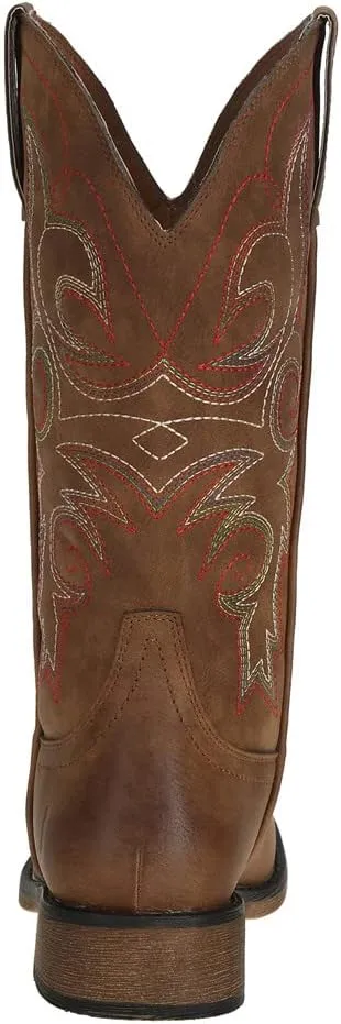 J's.o.l.e Womens Western Square Toe Cowgirl Cowboy Boots Mid Calf