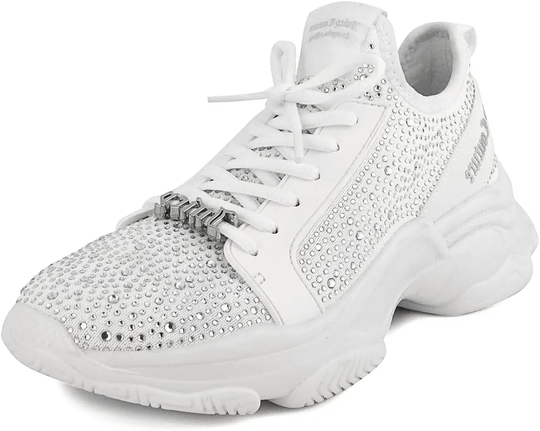 Juicy Couture Women's Chunky Lace-Up Fashion Sneaker - Stylish Platform Tennis Shoes for Everyday Comfort Walking
