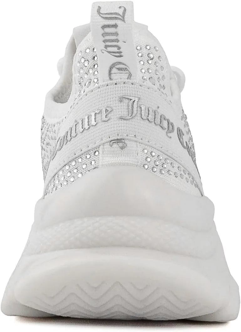 Juicy Couture Women's Chunky Lace-Up Fashion Sneaker - Stylish Platform Tennis Shoes for Everyday Comfort Walking