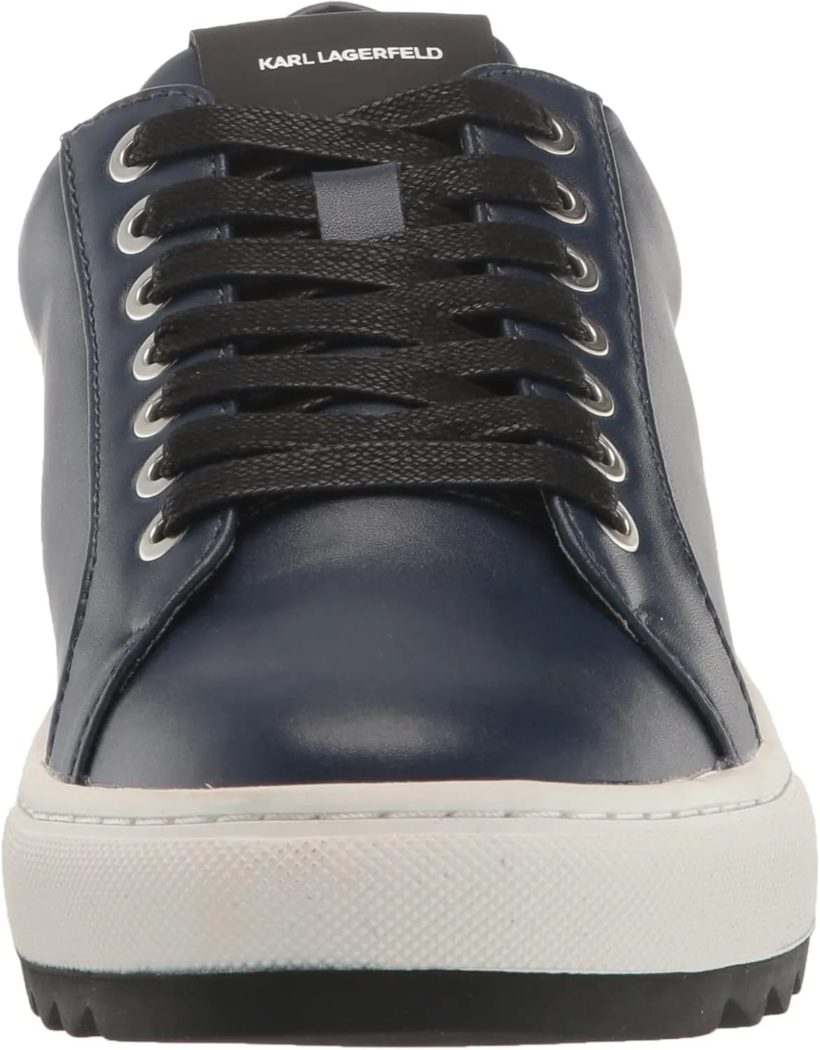 Karl Lagerfeld Paris Men's Recycled Leather Low Top Sneaker
