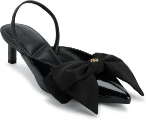 Karl Lagerfeld Paris Women's Sharla Bow Everyday Mule Heeled Sandal