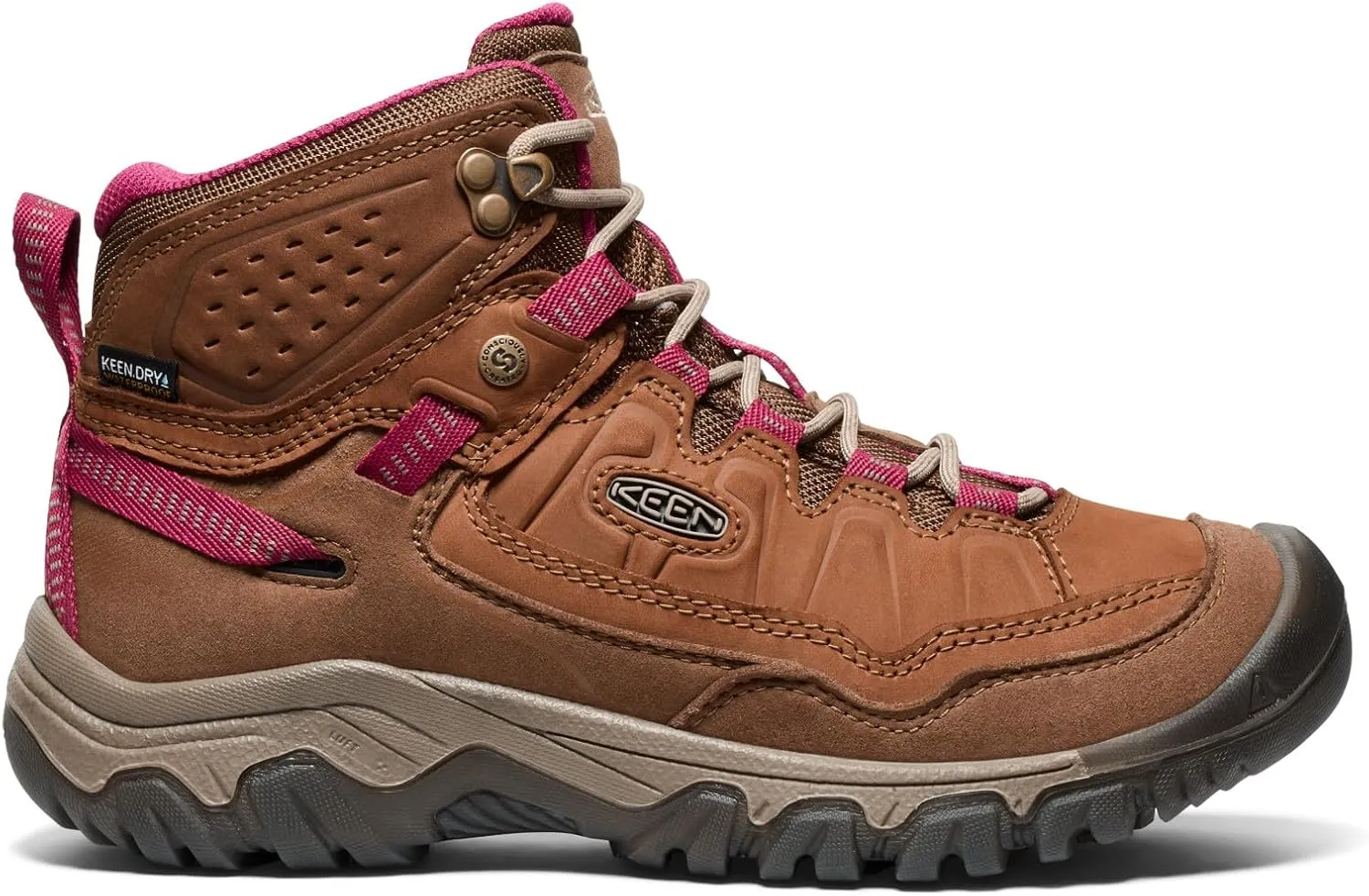 KEEN Women's Targhee 4 Mid Height Durable Comfortable Waterproof Hiking Boot
