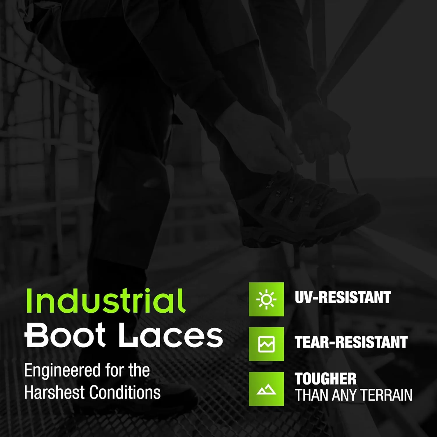 Kevlar Boot Laces – Fire Resistant, Long-Lasting Performance, High-Tensile Strength – Durable Work Boot Laces for Men