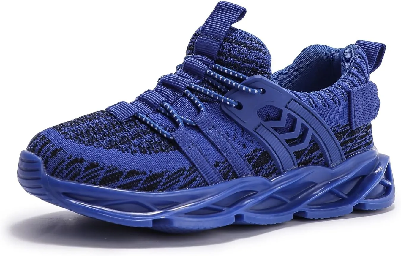 kkdom Kids Sneakers for Boys Girls Fashion Primary School Students Sports Shoes Gym Tennis Shoes Lightweight Breathable Running Shoes