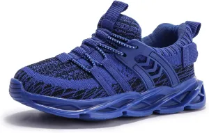 kkdom Kids Sneakers for Boys Girls Fashion Primary School Students Sports Shoes Gym Tennis Shoes Lightweight Breathable Running Shoes