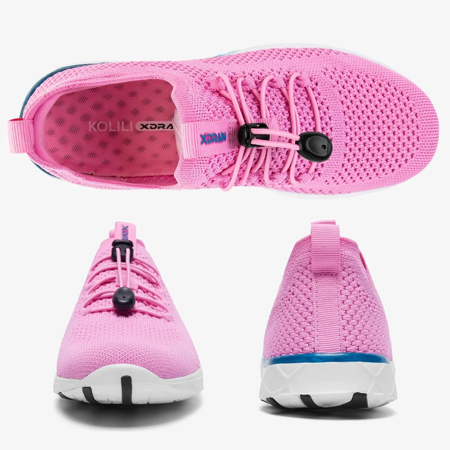 KOLILI Women's Stylish Water Shoes, Tennis Walking Shoes with Arch Support, Best for Water Sports, Travel & Walk