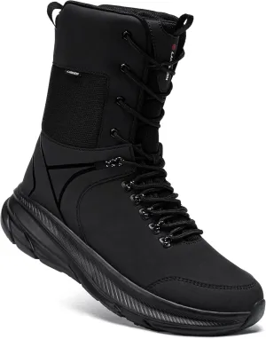 LARNMERN Non Slip Tactical Work Boots Men Military Hiking Boots Slip Resistant 8 Inches Indutrial Construction Sneakers Light and Comfy