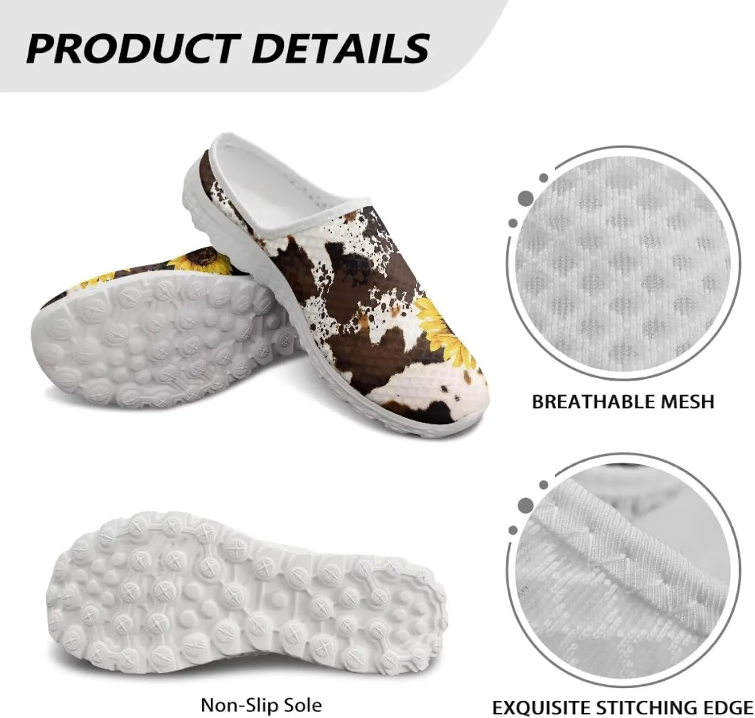 Leopard Print Women Barefoot Slip On Shoes Anti-Slip Mule Sneakers with EVA Outsole Cute Summer Yoga Walking Shoes