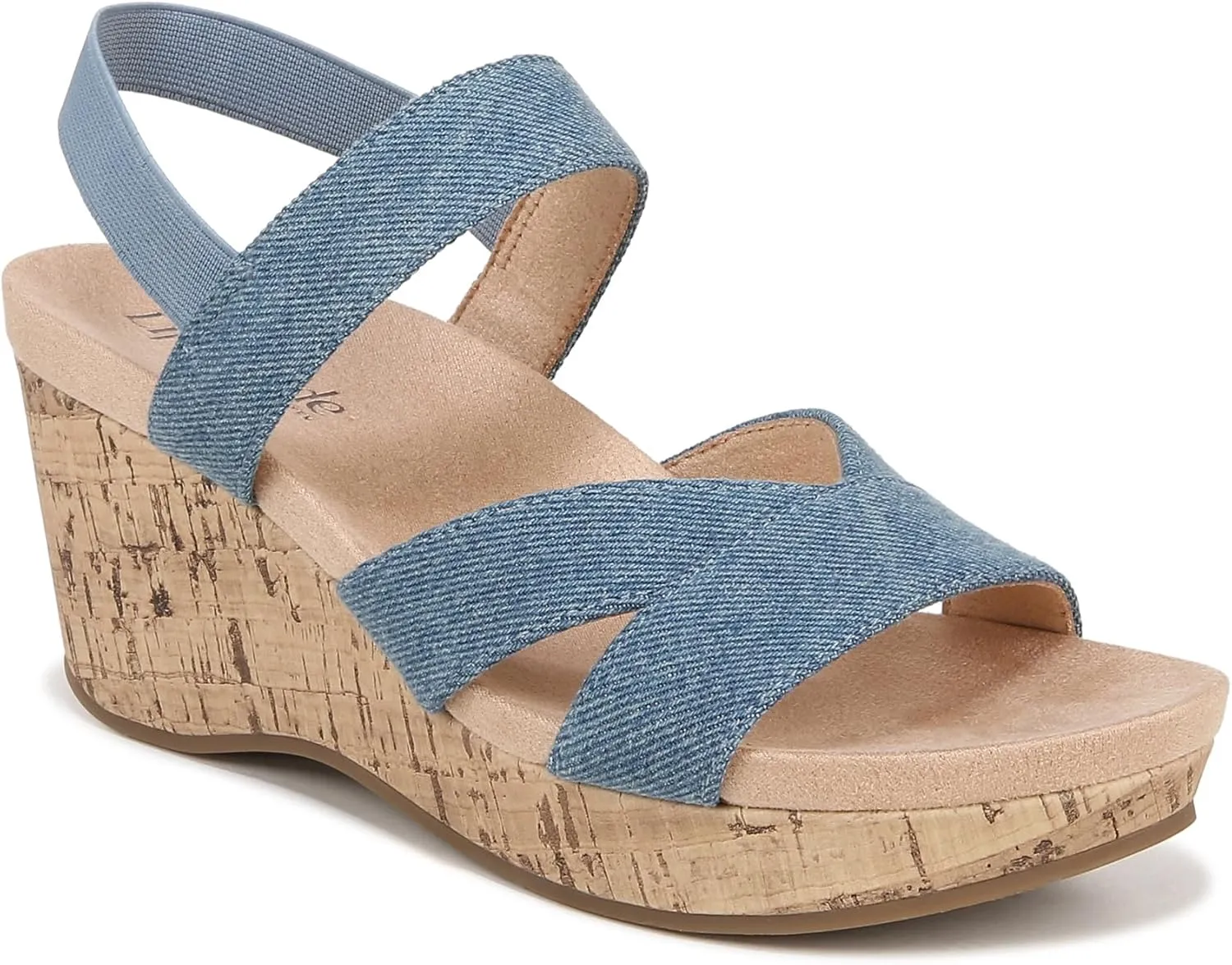 Lifestride Women's Danita Strappy Wedge Sandal