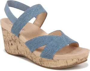 Lifestride Women's Danita Strappy Wedge Sandal