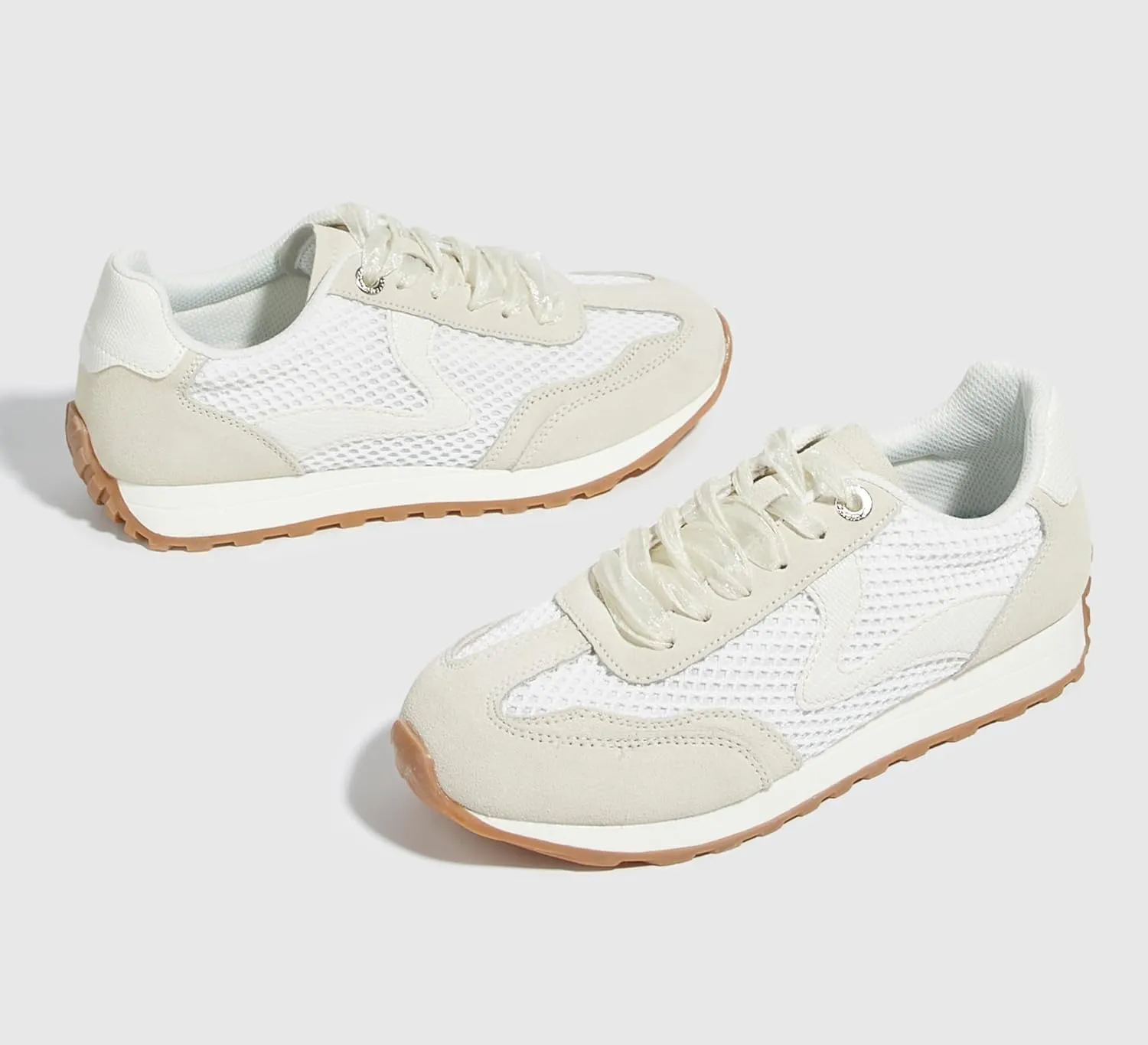 LUCKY STEP Women's Fashion Sneakers Trendy Tennis Shoes Neutral Stylish Retro Trainers Casual Running Walking Shoes