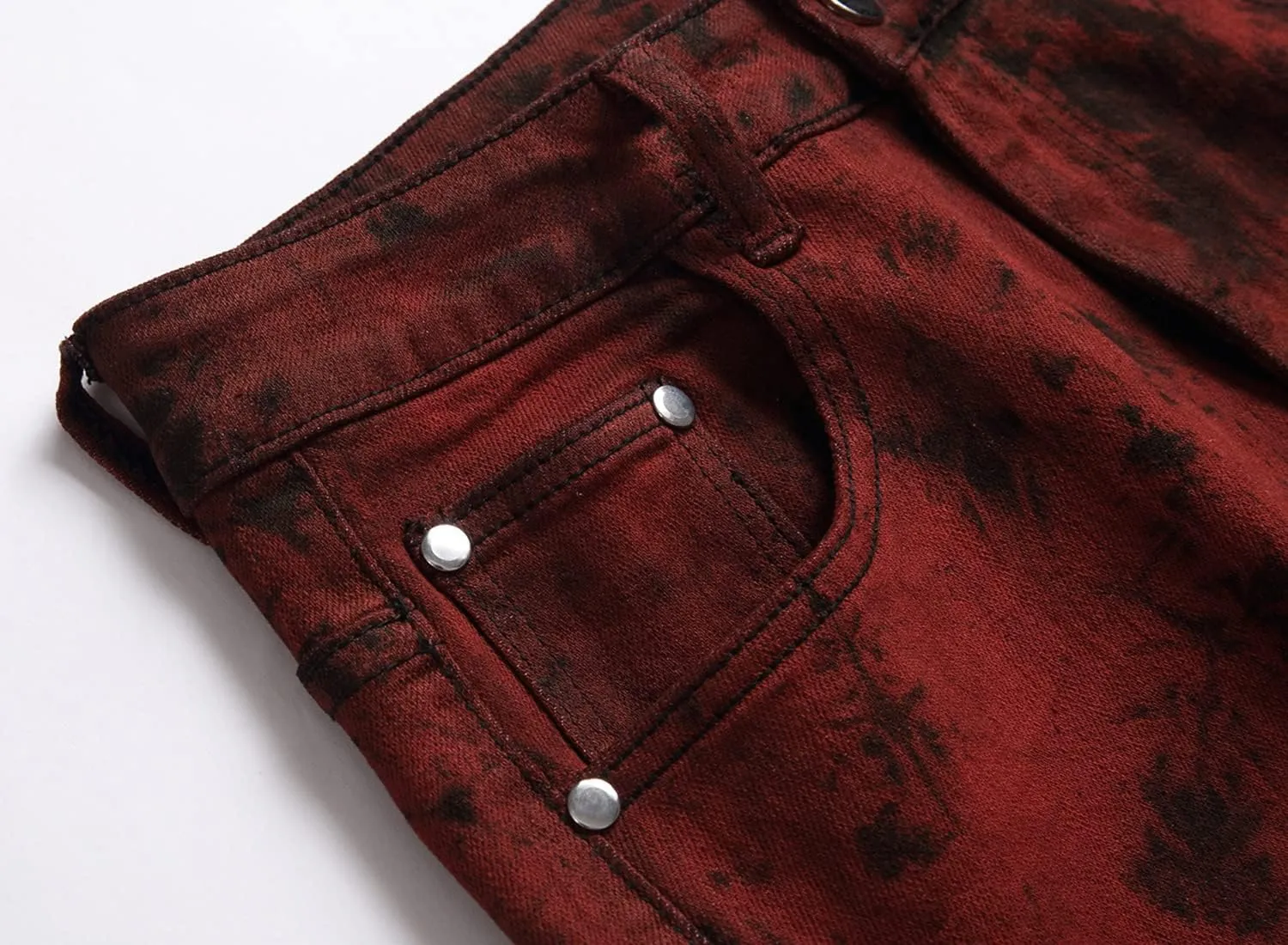 Men's Casual Stylish Straight Slim Fit Jeans Young Hiphop Skinny Denim Pants