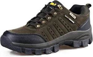 Mens Low Rise Trekking Hiking Shoes, Lightweight Outdoor Travelling Camping Climbing Shoes, Lace-Up Sports Trainers