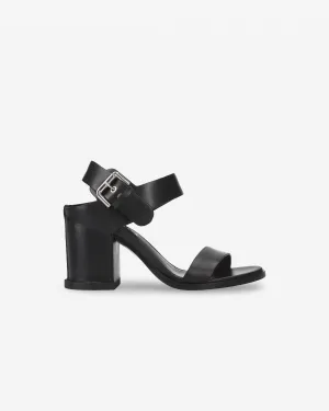 Minimal Calf Sandal with Integrated Heel
