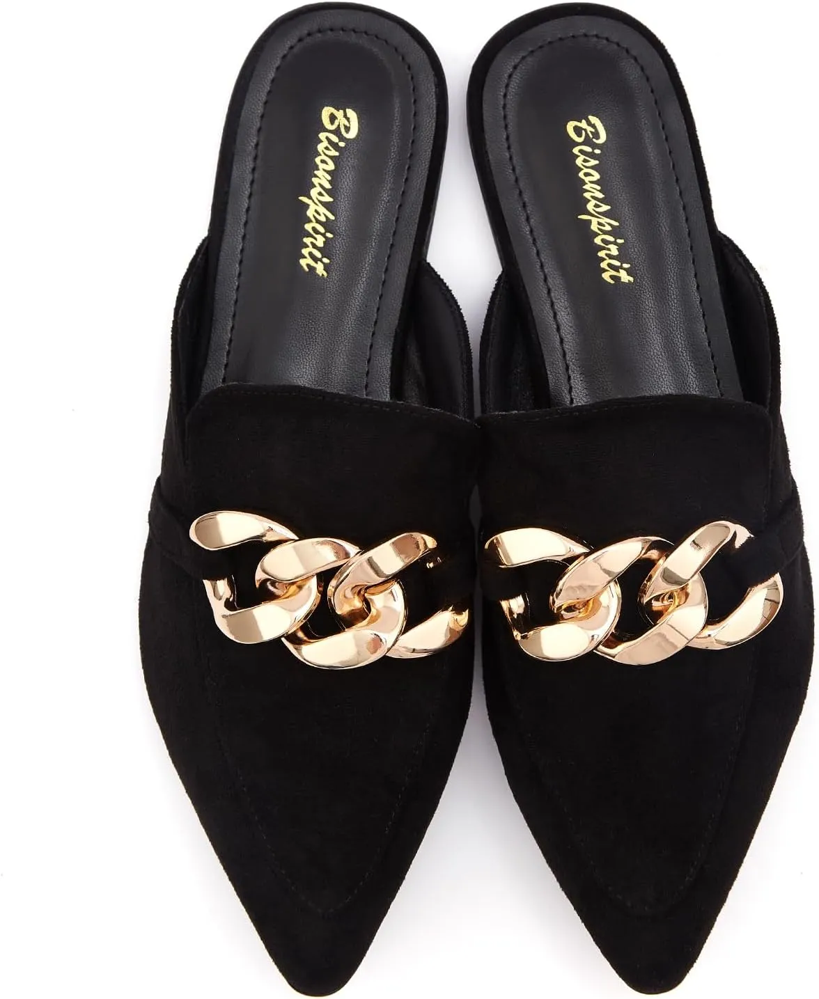 Mules for Women Flats Pointed Toe Slip On Slides Loafer Shoes