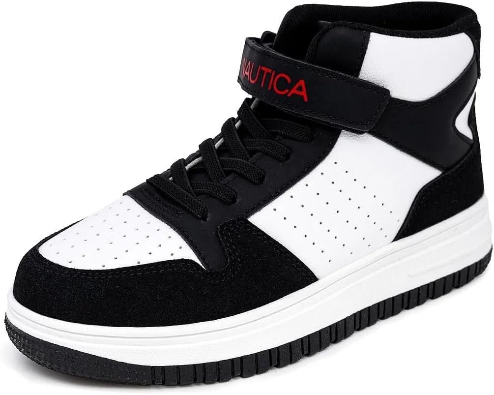 Nautica Kids Sneaker: Lace-Up Fashion Shoe with Boot-Like High Top Design for Boys and Girls (Big Kid/Little Kid Sizes) - Horizon