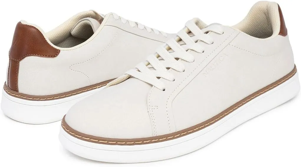 Nautica Men's Classic Lace-Up Low Top Fashion Sneaker Loafer - Stylish and Comfortable Casual Shoe