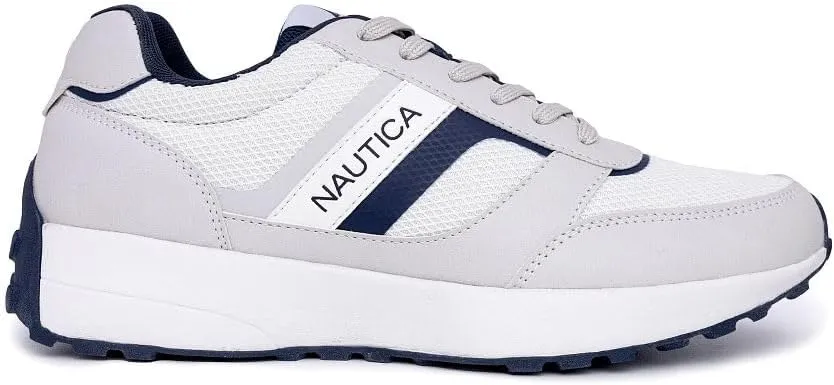 Nautica Men's Lace-Up Sneakers – Casual, Stylish, and Comfortable for Walking