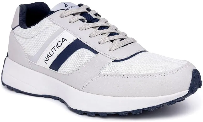 Nautica Men's Lace-Up Sneakers – Casual, Stylish, and Comfortable for Walking