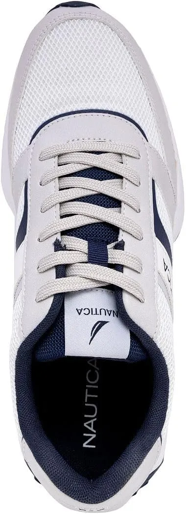 Nautica Men's Lace-Up Sneakers – Casual, Stylish, and Comfortable for Walking