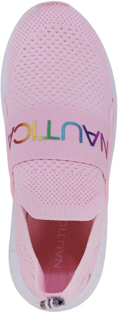 Nautica Youth Girls Slip-On Athletic Sneakers - Stylish Running and Tennis Shoes for Little and Big Kids
