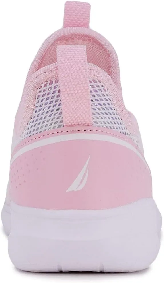 Nautica Youth Girls Slip-On Athletic Sneakers - Stylish Running and Tennis Shoes for Little and Big Kids