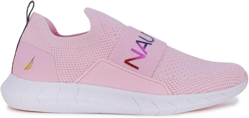 Nautica Youth Girls Slip-On Athletic Sneakers - Stylish Running and Tennis Shoes for Little and Big Kids