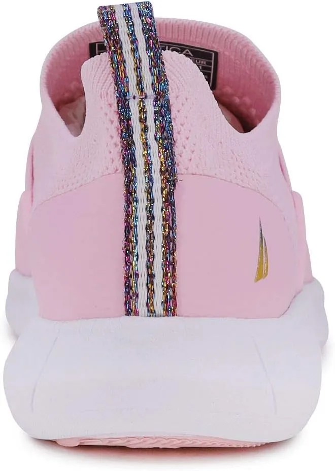 Nautica Youth Girls Slip-On Athletic Sneakers - Stylish Running and Tennis Shoes for Little and Big Kids
