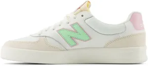 New Balance Men's 300 V3 Court Sneaker, Linen/Sea Salt/Mid Century Pink, 6 Wide
