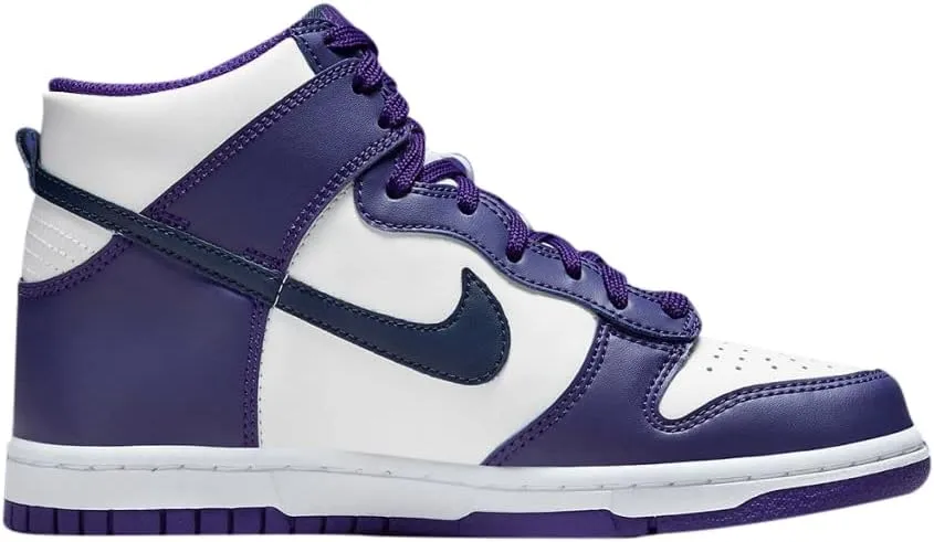 Nike Big Kid's Dunk Hi White/Midnight Navy (DH9751 100)