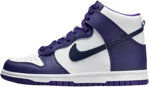 Nike Big Kid's Dunk Hi White/Midnight Navy (DH9751 100)