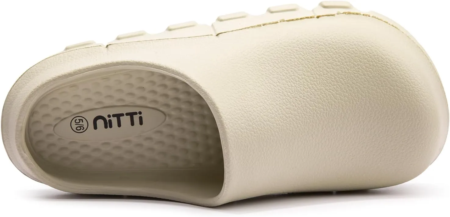NITTI Women's Arch Support EVA Garden Shoes for Women - Comfort Waterproof Slip-on Outdoor Beach Mules Sandal Ladies Classic Closed Toe Clogs