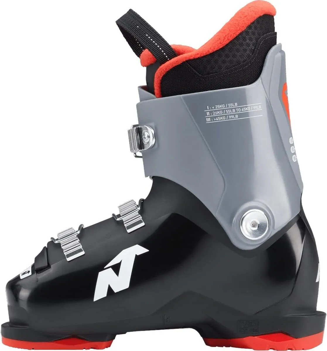 Nordica Junior Speedmachine J3 Ski Boots with Weight Adjuster, Durable Comfortable Warm Downhill Ski Boots for Children