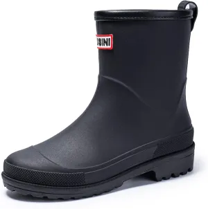 Nutropa Mid Calf Rain Boots for Women,Waterproof Garden Shoes Anti-Slip Rainboots,Outdoor Work Rain Shoes