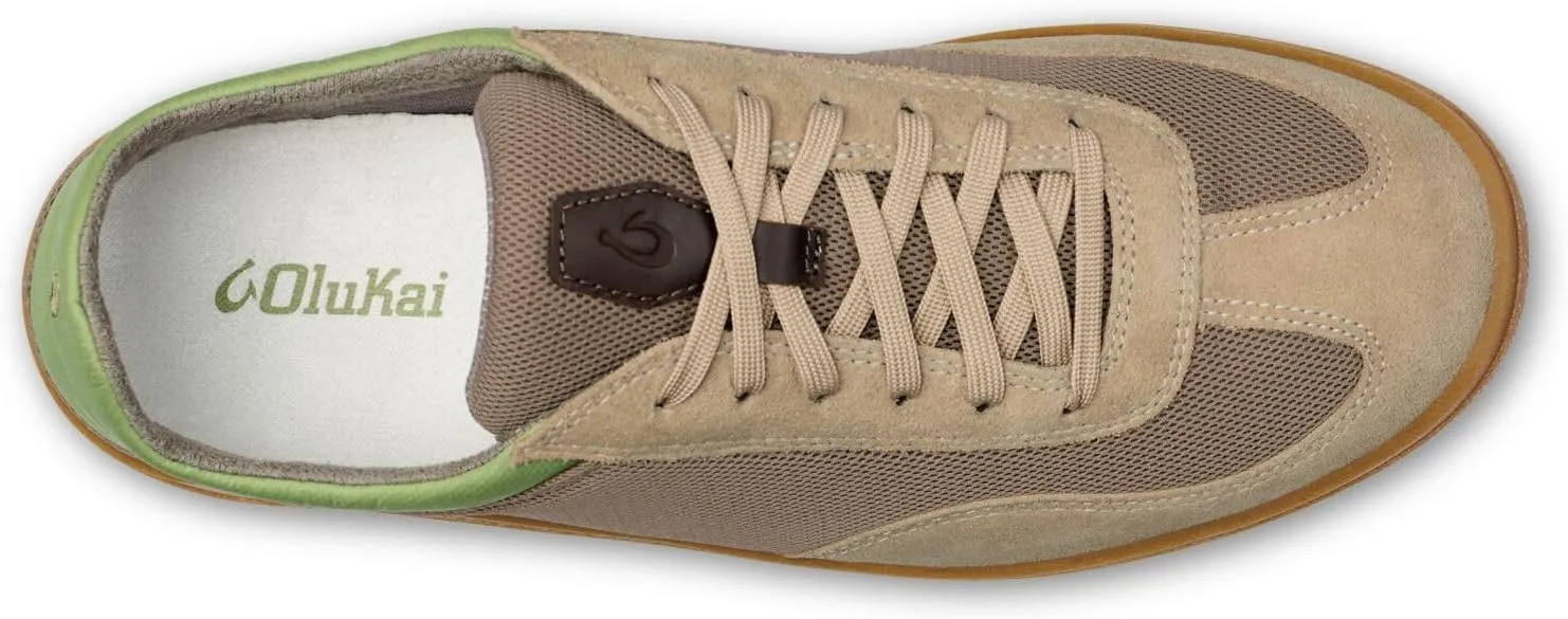 OLUKAI Punini Men's Everyday Sneaker, Classic Lace-Up Design & Countoured Footbed, Comfort Fit & Wet Grip Rubber Soles, Durable & Supportive