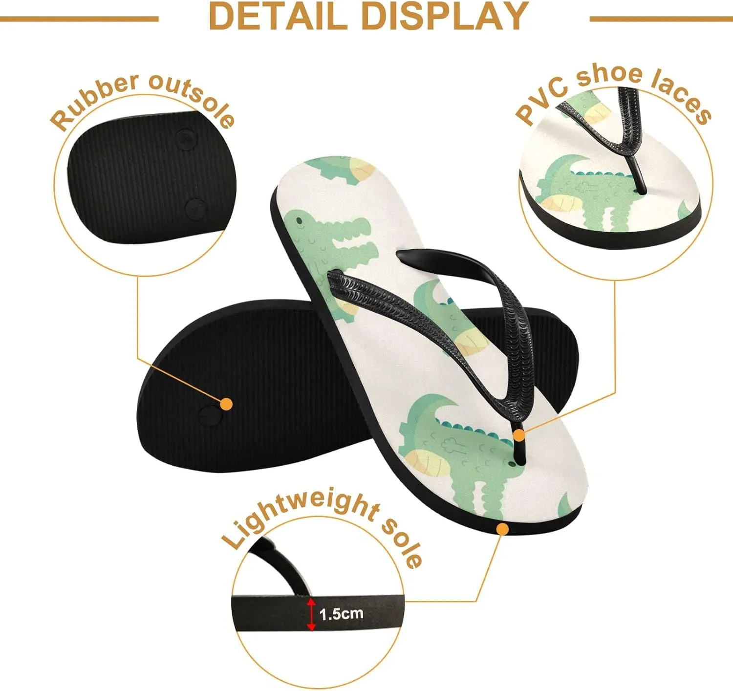 Oyihfvs Flip Flops Flip Sandal Home Slippers Hotel Spa Bedroom for Men Women XS-XXL
