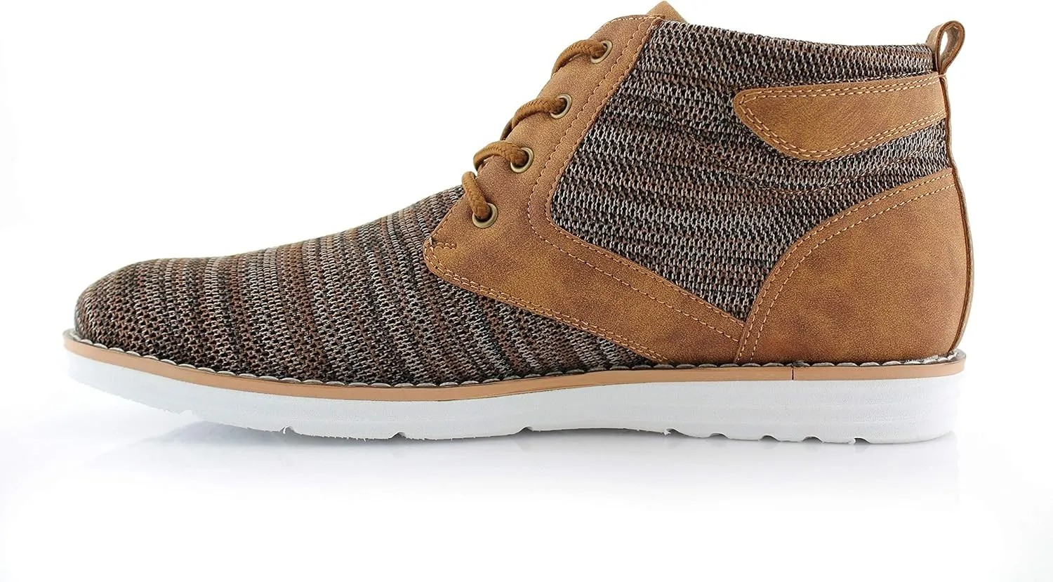 Polar Fox Colbert MPX506059 Mens Mid-Top Casual Breathable Sneaker Chukka Boots with Memory Foam insole