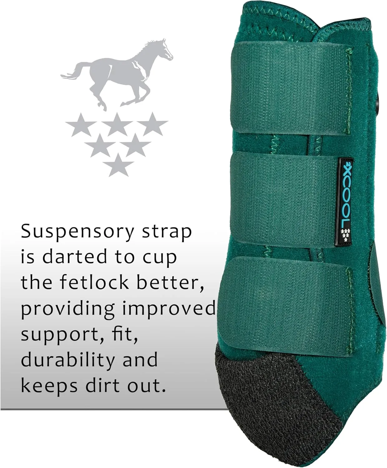 Professional's Choice 2XCOOL Sports Medicine Horse Boots | Protective & Breathable Design for Ultimate Comfort, Durability & Cooling in Active Horses | 2 Pack | Large Emerald
