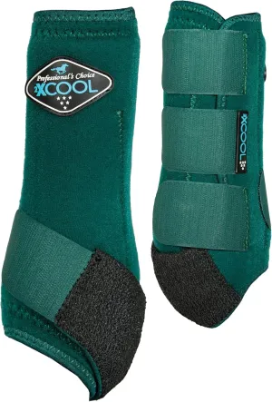 Professional's Choice 2XCOOL Sports Medicine Horse Boots | Protective & Breathable Design for Ultimate Comfort, Durability & Cooling in Active Horses | 2 Pack | Large Emerald