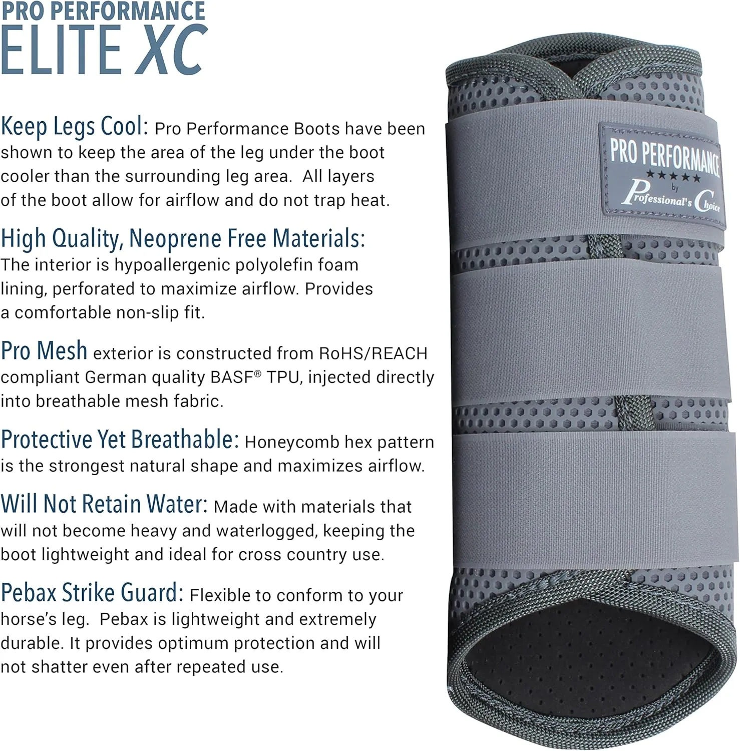 Professional's Choice Pro Performance Elite XC Boots | Hind Rear Pair | Medium, Large